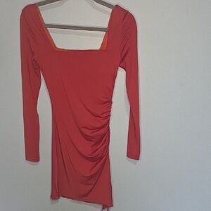 Princess Polly Caprani Dress Long Sleeve Mini Size 2